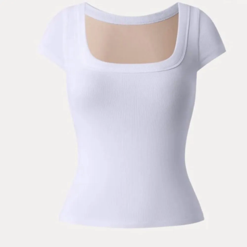 #OGL Thick Stretch Square Neck Tee White Size undefined - Image 2