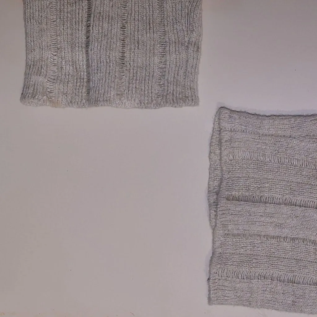 Pendleton Cardigan Sweater Large Petite Beige Ribbed Classic Knit MOP Buttons - Image 8