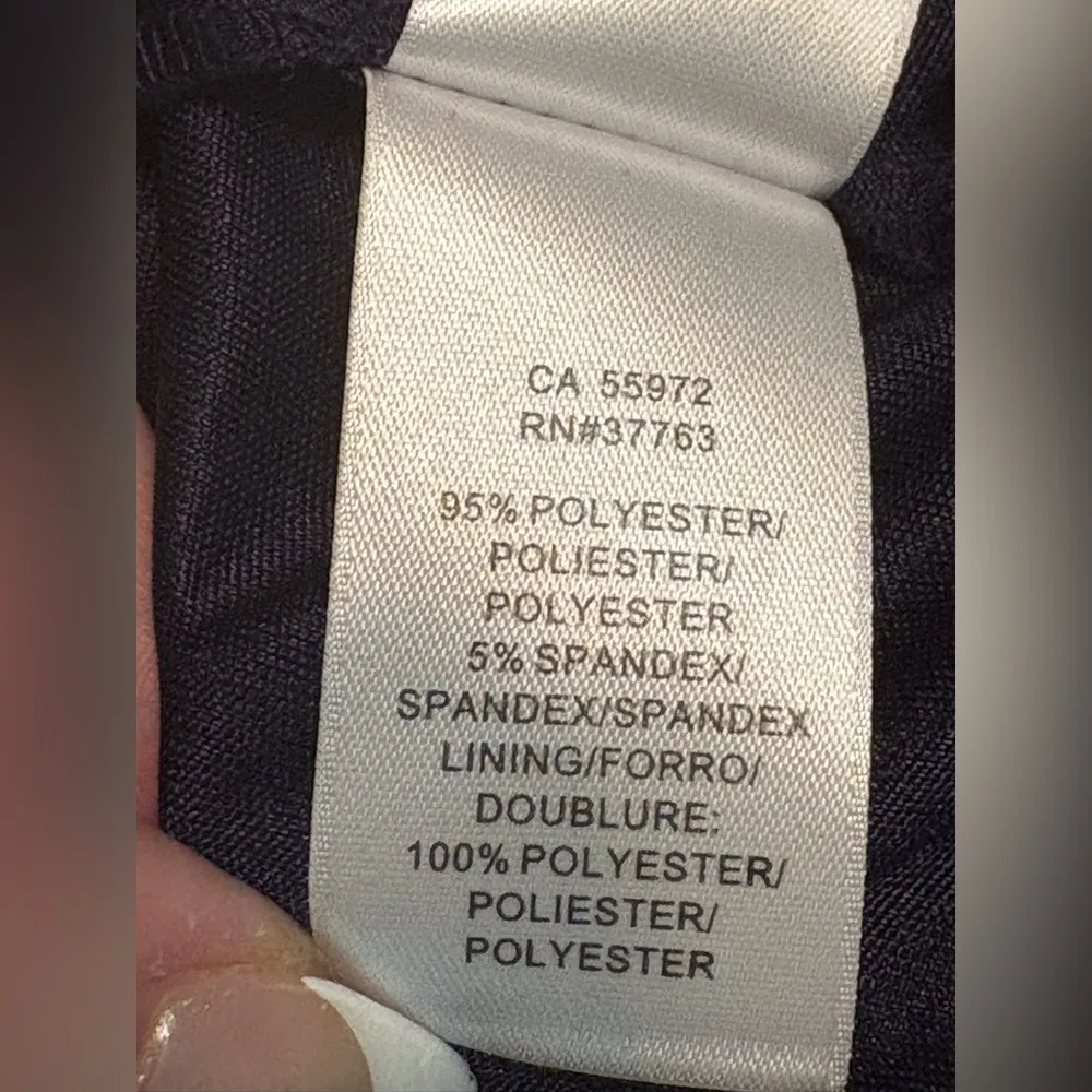 $125 LAUNDRY BY SHELLI SEGAL Navy Blue Tulip Tiered Sleeveless Cocktail Dress 4 - Image 9