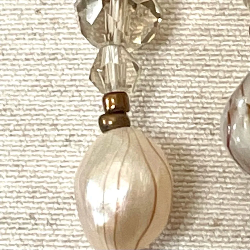 Pearl crystal bead extra long necklace - Image 7