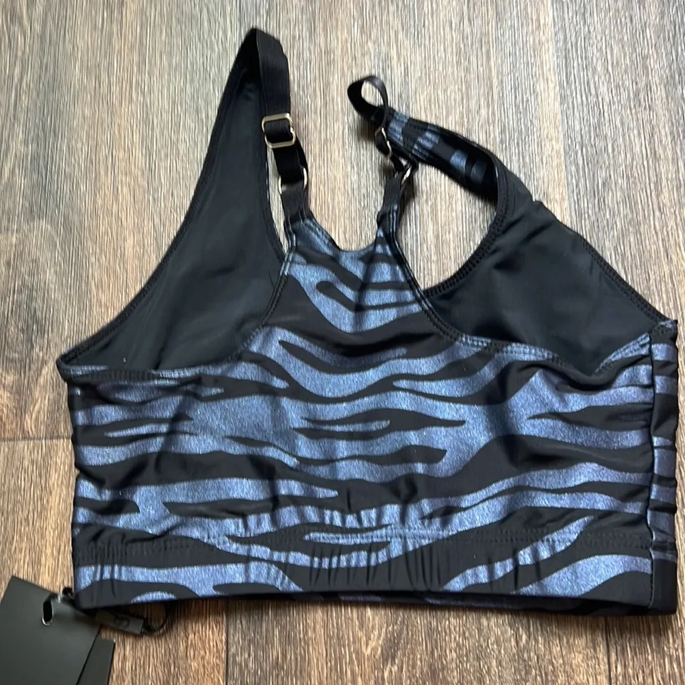 Cynthia Rowley Roseland Sports Bra Zebra Metallic - Image 2