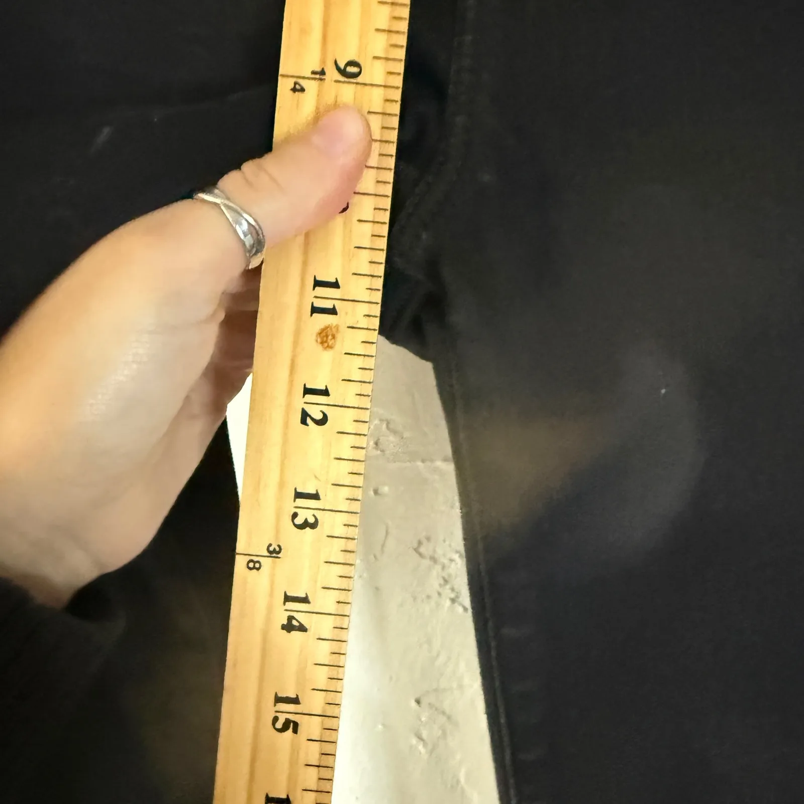 Abercrombie Fitch Black Super Skinny Ankle High Rise Button Fly Raw Hem Jeans 28 - Image 8