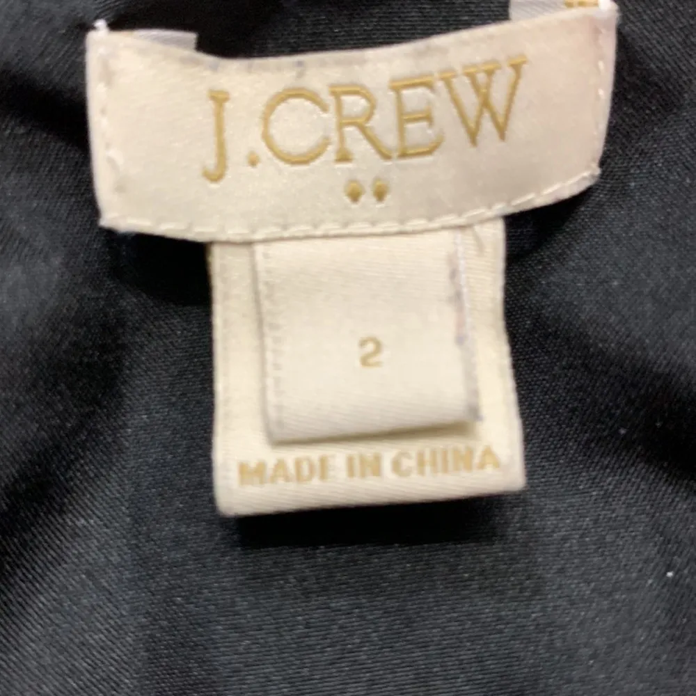 J Crew Factory Tulip Hem Black Floral Dress Size 2 - Image 9