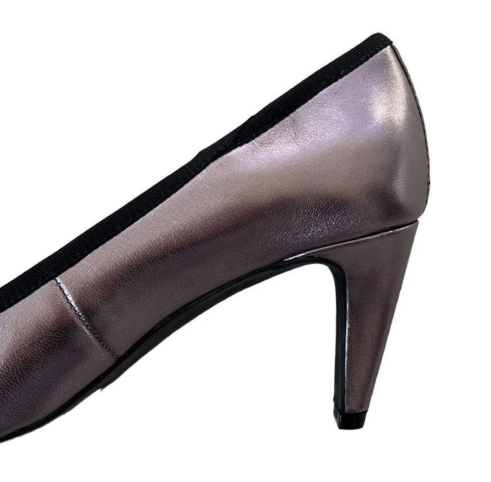 Like New LOGO Lori Goldstein Leather Heels - Image 4