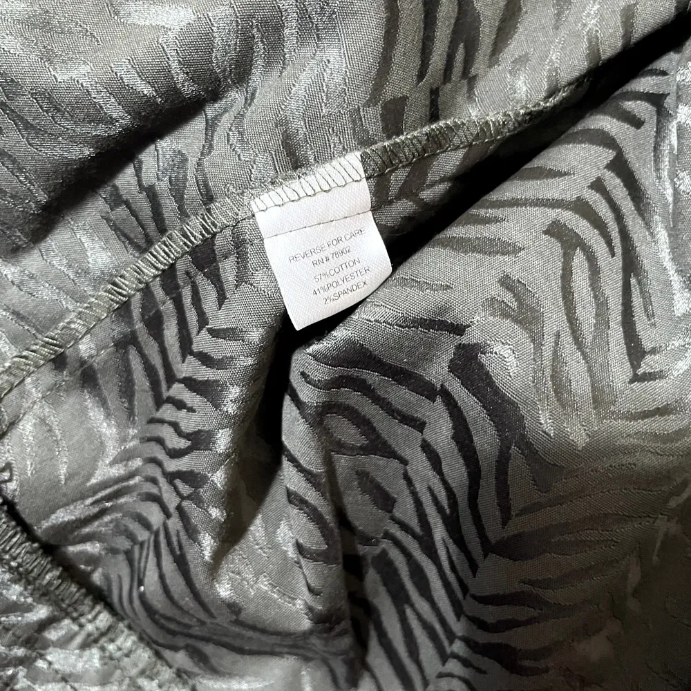 New Erin London Blazer Jacket Womens XL Olive Green Swing NWT animal print - Image 5