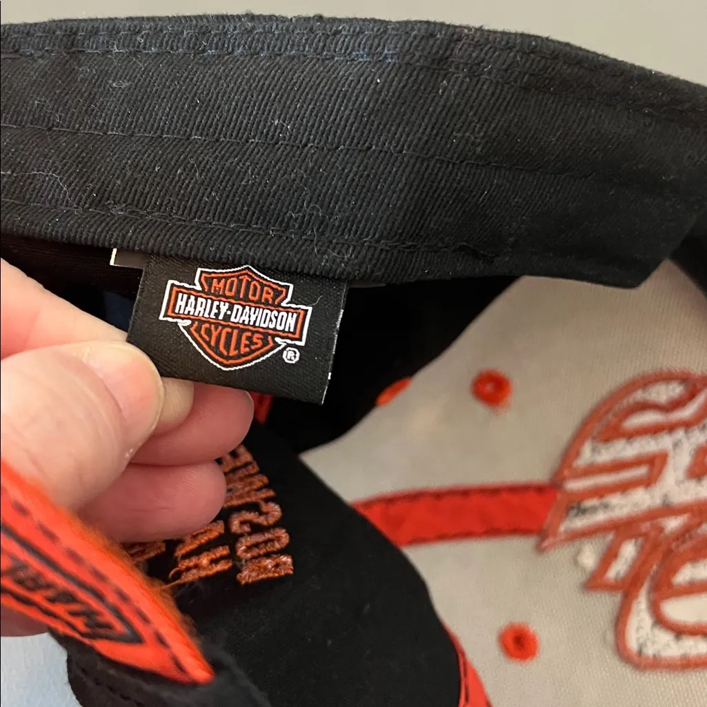 Harley Davidson Boswell’s Music City Trucker Hat Orange - Image 7