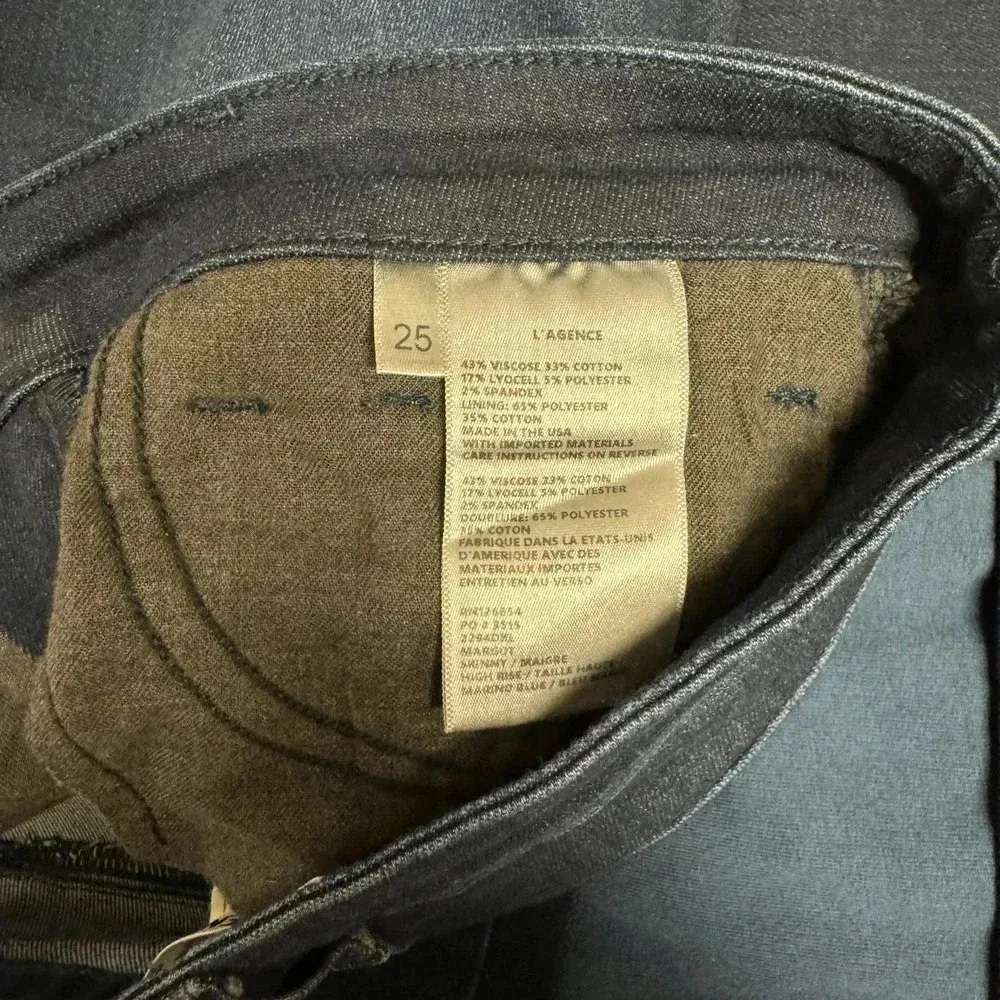 EUC $265 L’AGENCE Margot Skinny Jean - High Rise Luxury Stretch Denim - Image 9