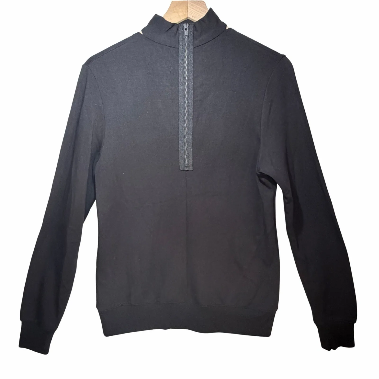 Bailey 44 Black V-Neck Choker Sweater Top Women's size S - Image 2