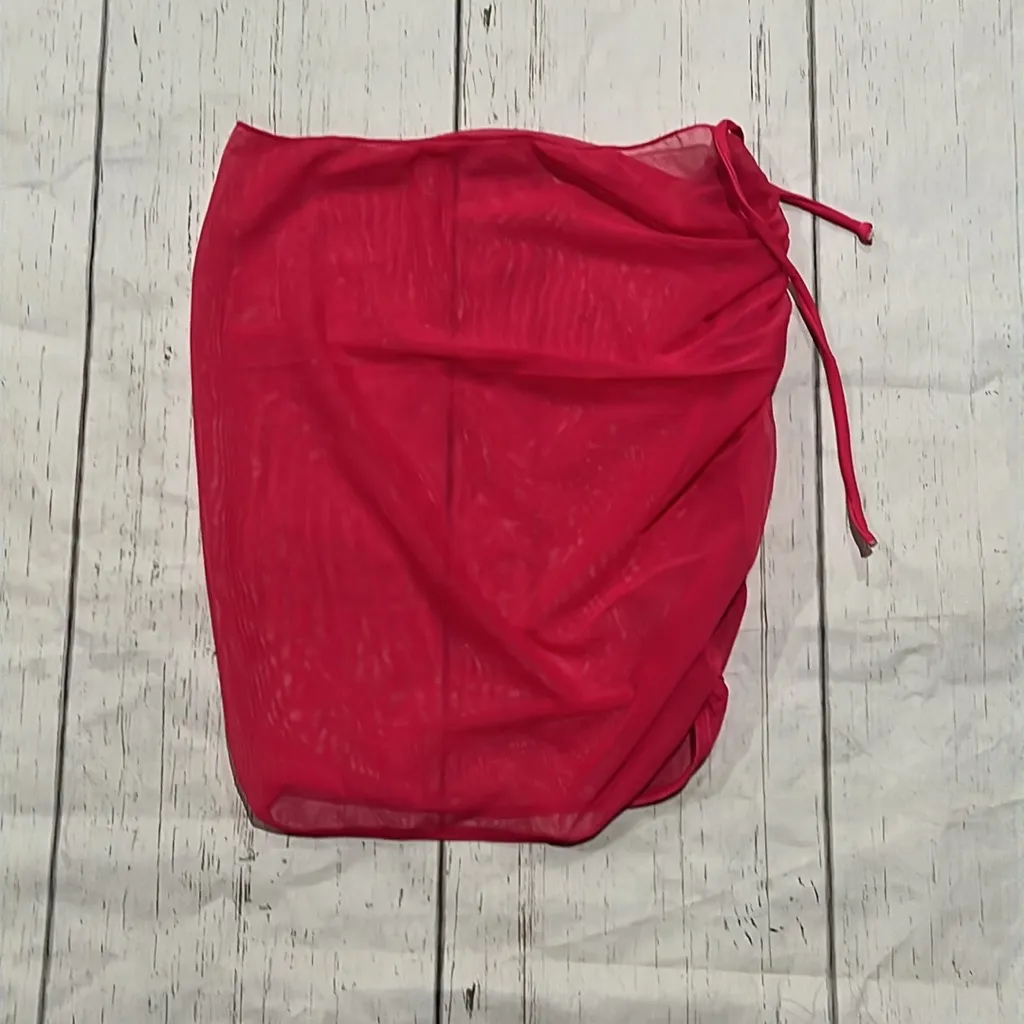 Pink swimsuit coverup skirt - Image 2