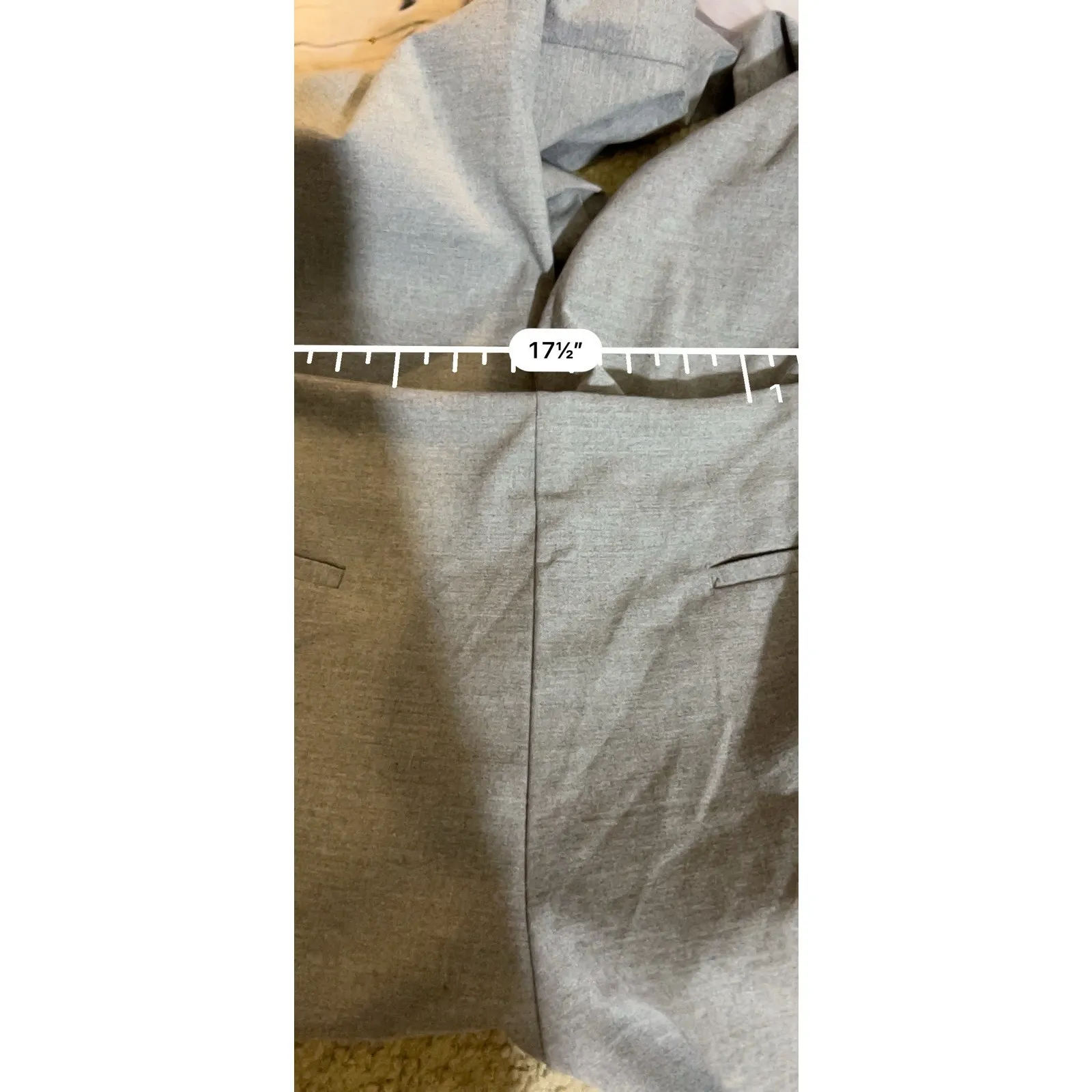 Wild Fable Women's Mid Rise Flare Skirt Trousers Light Gray Size XXL - Image 6