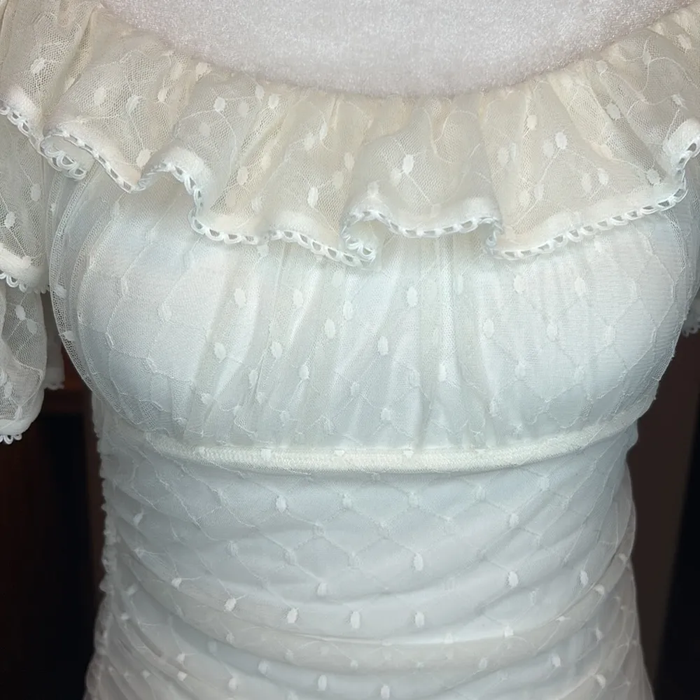 Revolve x Camila Coelho Eva Swiss Dot Mini Dress New Size Small - Image 10