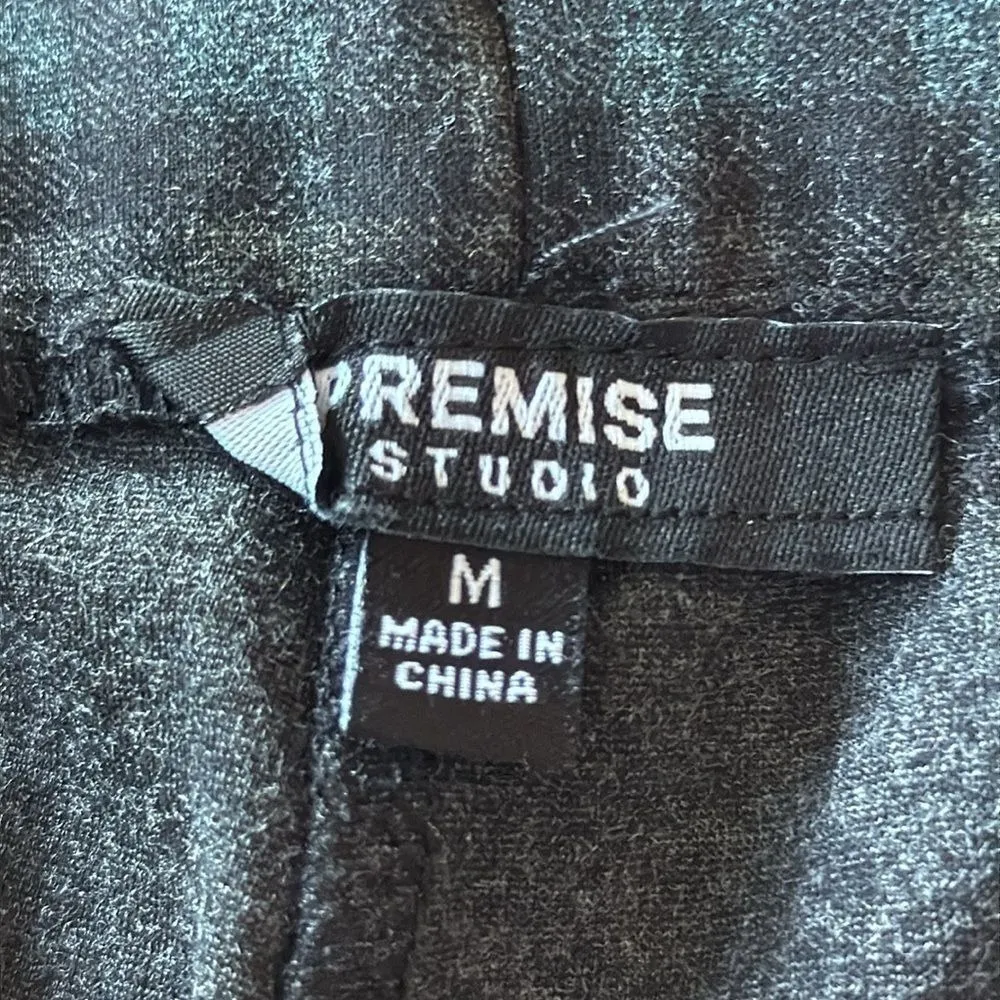 Premise‎ Studio Plaid Checkered Skinny Pants Medium Stretch Workwear - Image 5