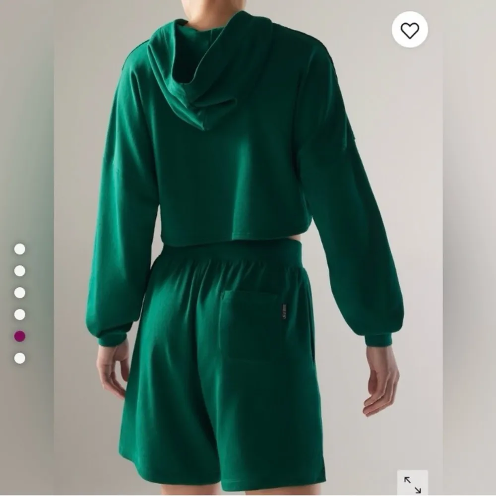 Savage X Fenty Essential Terry Classic Sweatshort Size Medium Emerald Green - Image 3