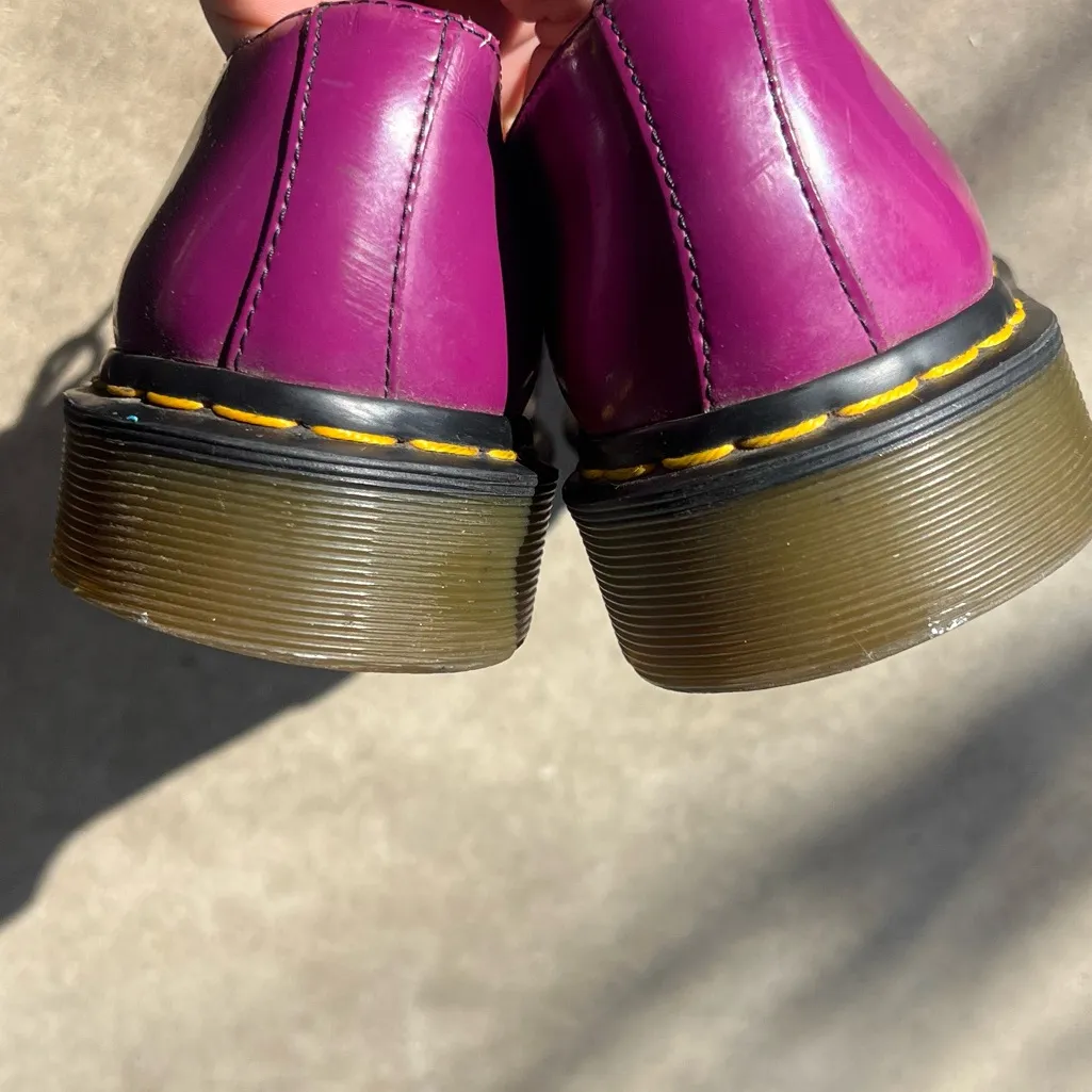 Doc Martens CUTE Purple Patent PASCALE 10084 AW004 Women’s Sz 8 RARE - Image 7