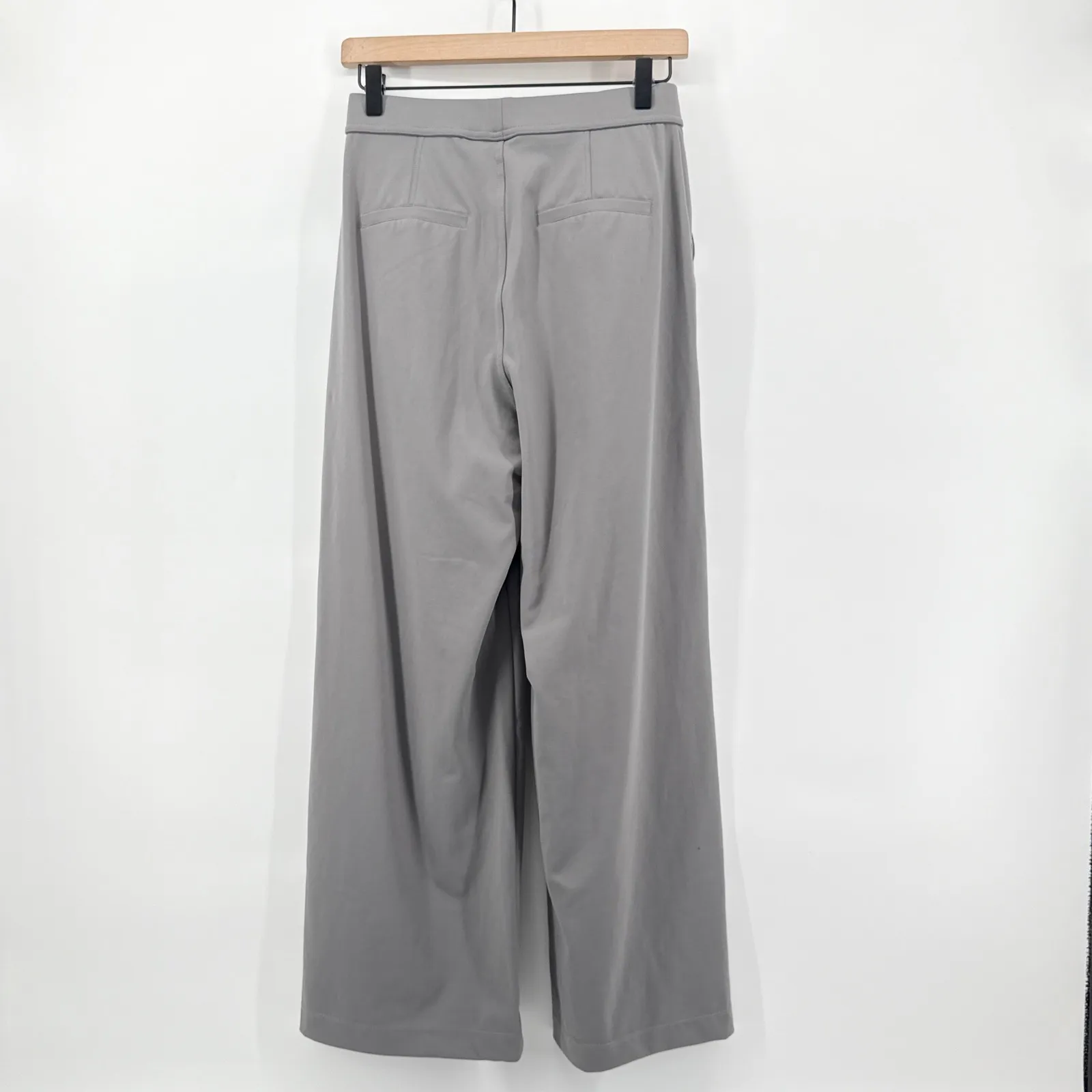 NEW NWT Halara‎ Flex High Waisted Pocket Wide Leg Crepe Work Pants Petite Small - Image 6