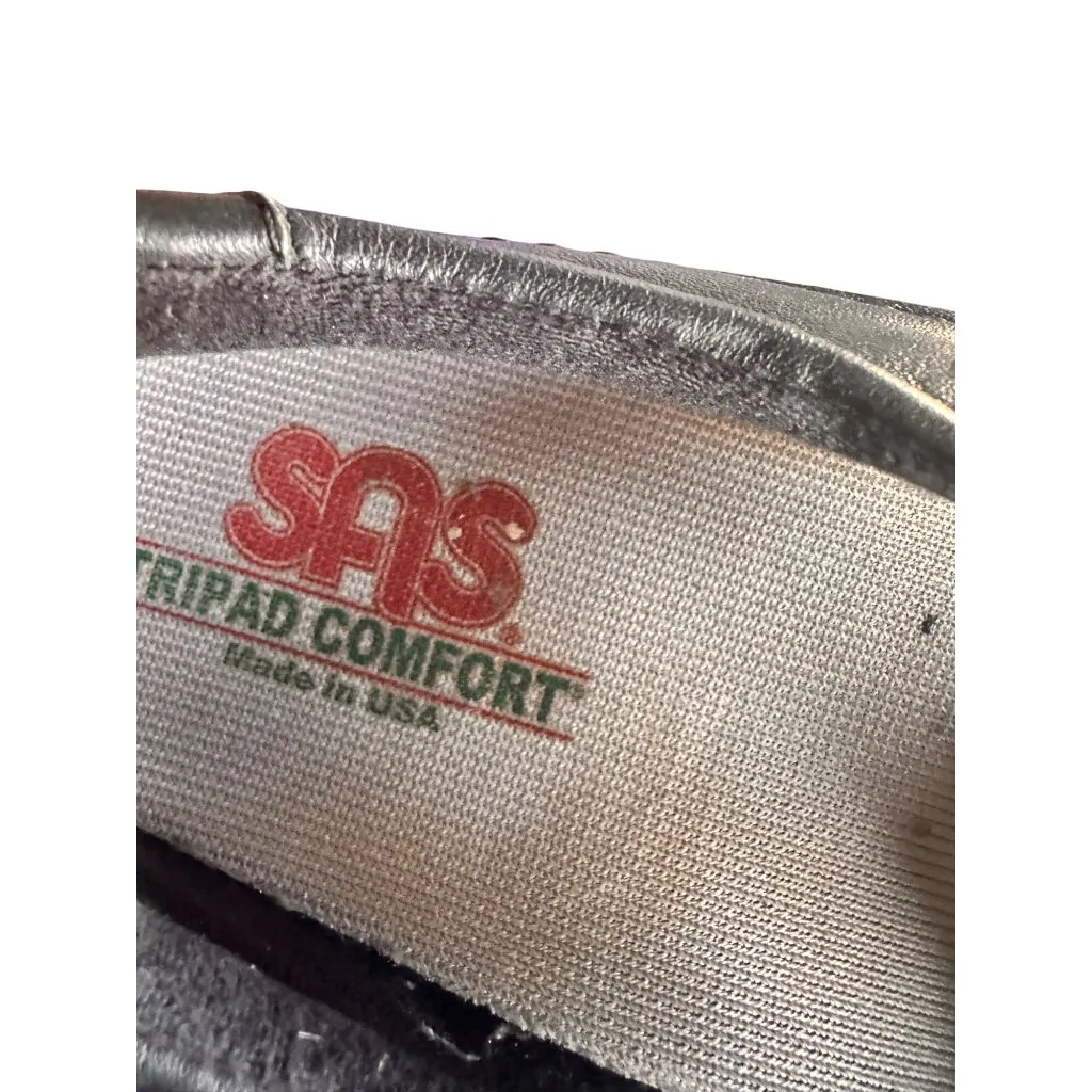 SAS Size 8 Tripad Orthotic Comfort Womens Leather Walking Shoes Black - Image 5