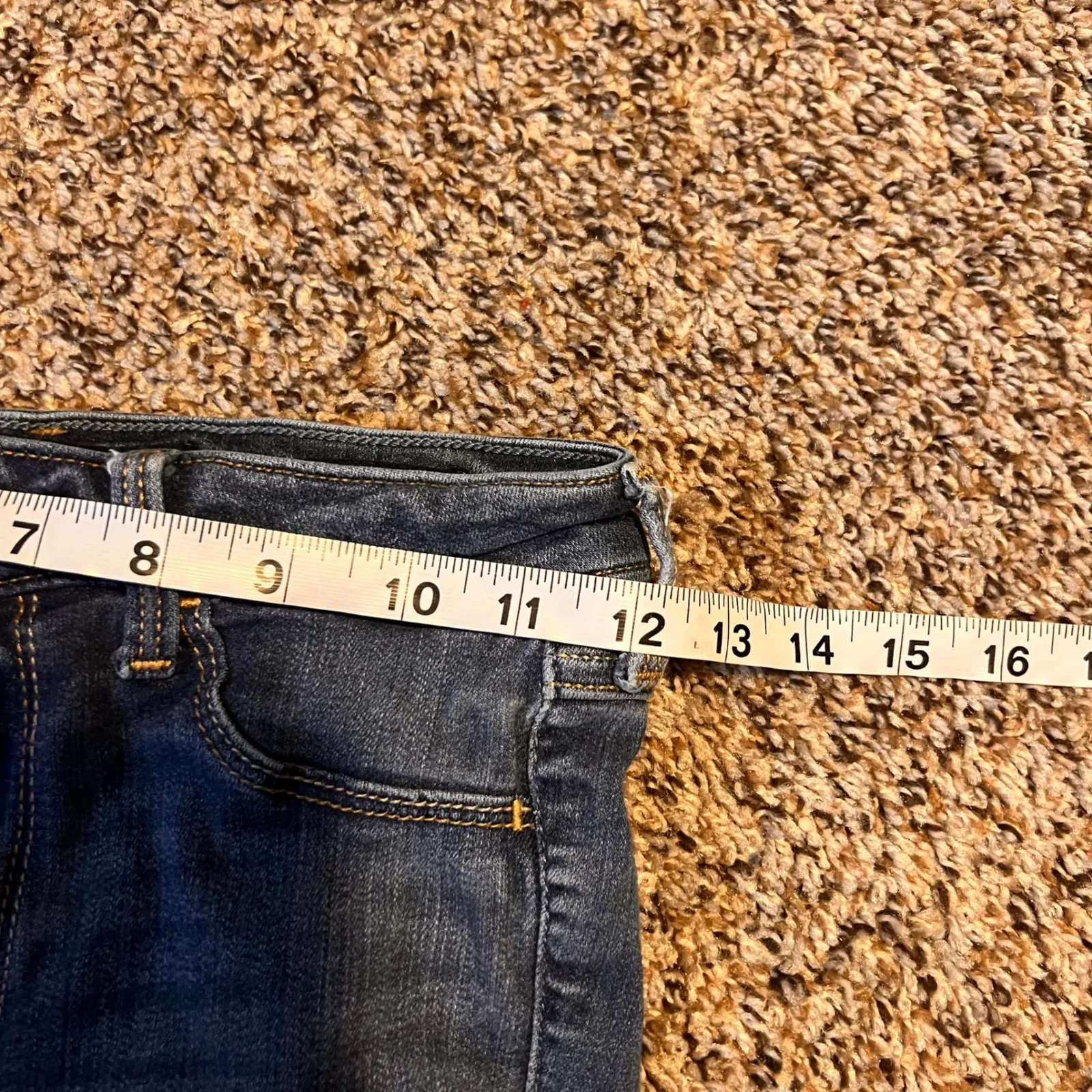 Hollister High Rise Jean‎ Legging Womens Size 25x30 Blue Stretch Cropped Raw Hem - Image 4