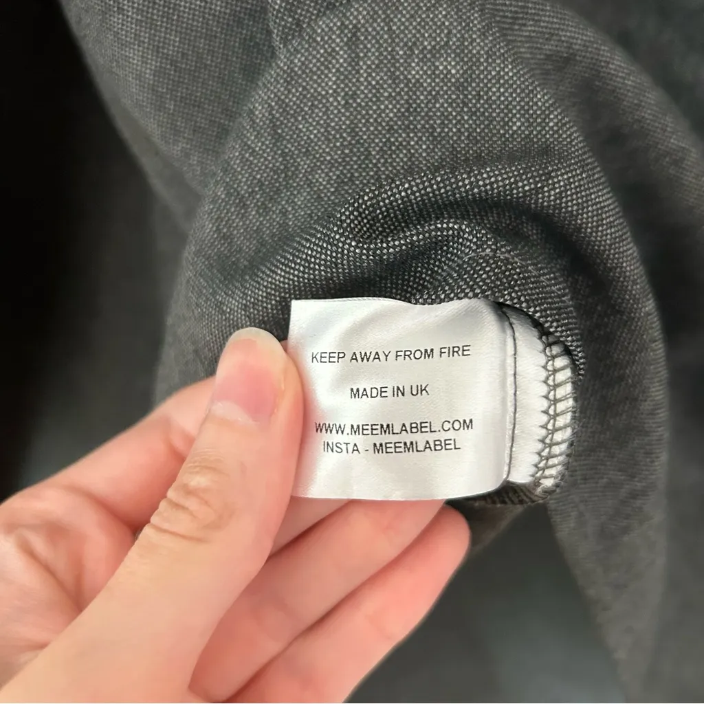 Meem Label Grey Pullover Hoodie Dress One Size Gray Size undefined - Image 10