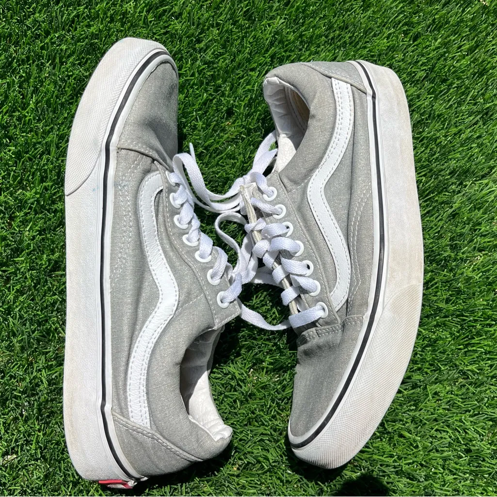 Vans Metallic Gray Sneakers - Image 5