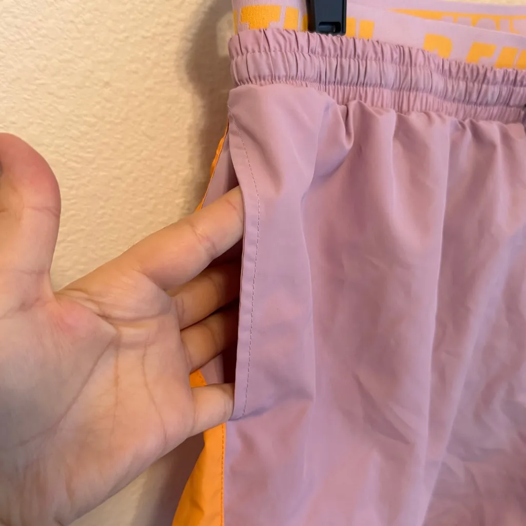 P.E NATION Initialise Shorts, lined, lilac and orange size L Purple Size L - Image 5