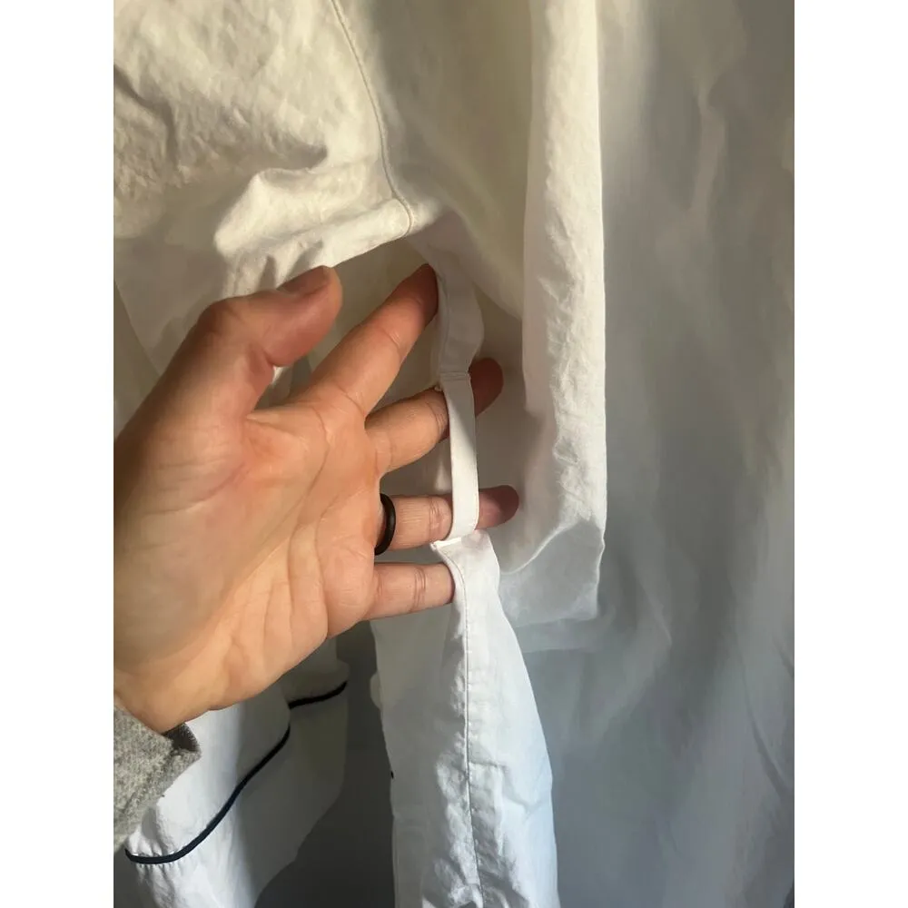 J.Crew robe white blue piping size small/medium - Image 7