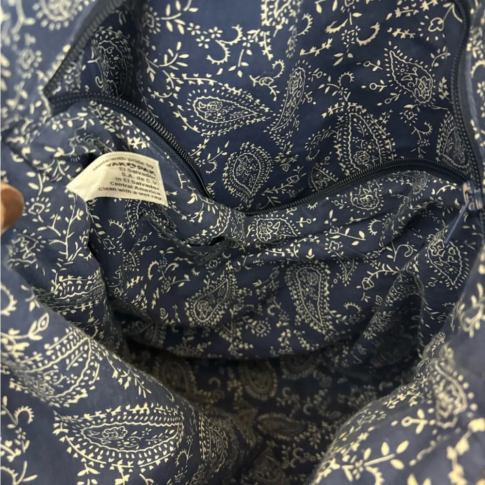 Wrangler  Olive Green Corduroy Paisley Interior Tote Bag - Image 4