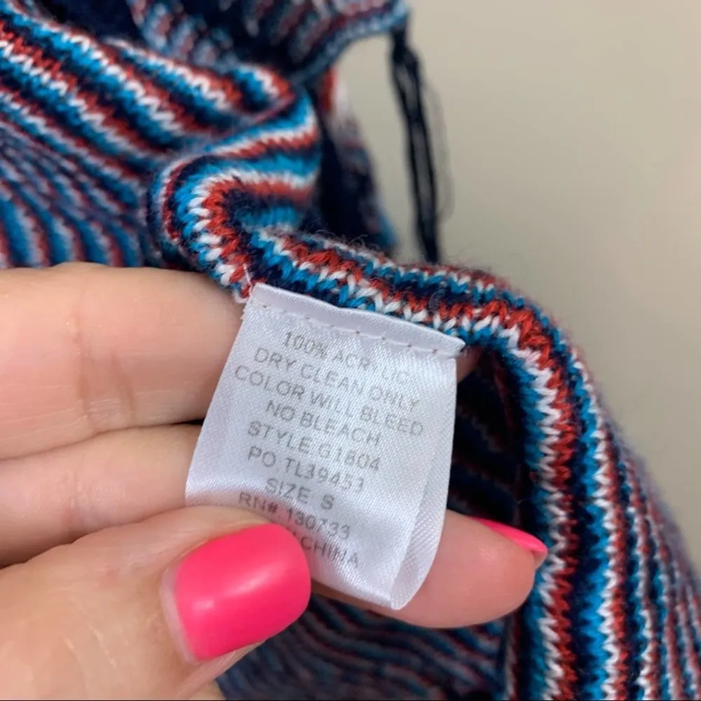 Umgee Multicolor Diamond Knit Open Long Body Vest - Image 6