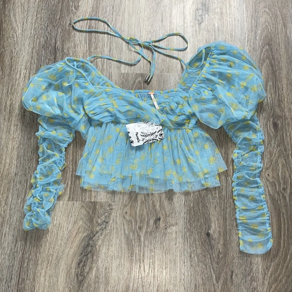 Free People “Penelope” Top – Sky Combo 
Rare Sample Piece! - Image 5