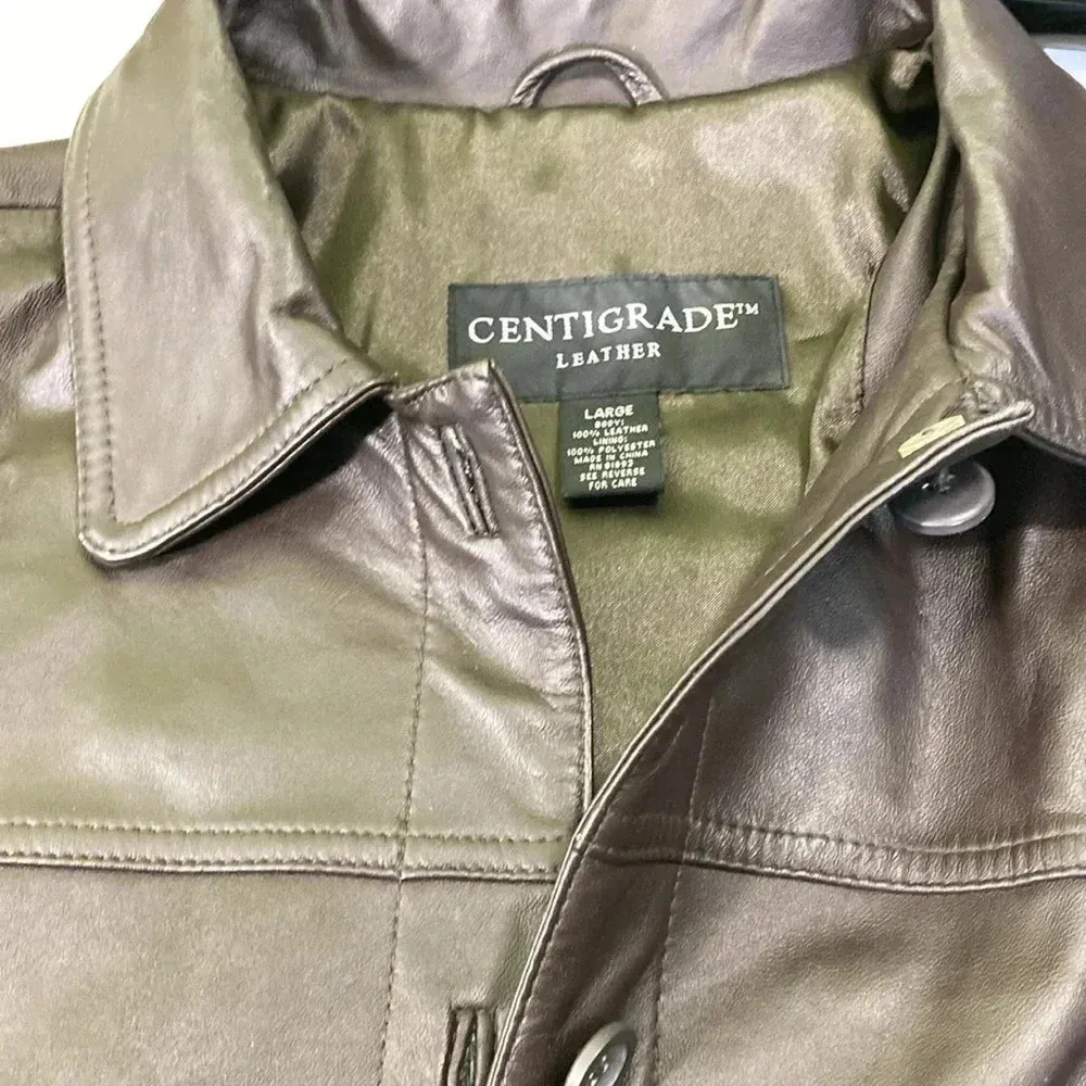 Centigrade leather jacket L Brown Size L - Image 5