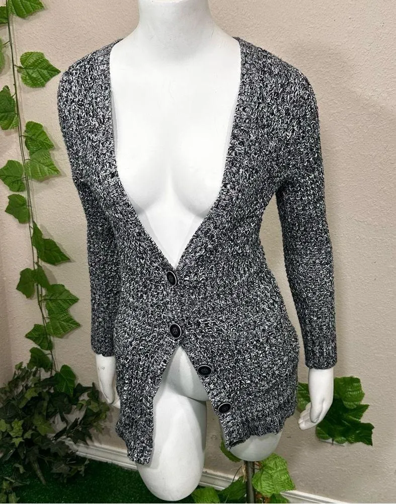 American Eagle, gray button-down Knit cardigan - Image 3