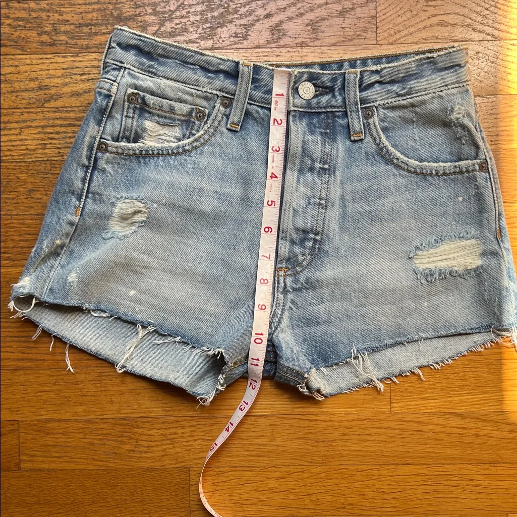 BOYISH 'Cody' Denim Shorts. Easy Rider. Size 24 ☆ Blue - Image 2