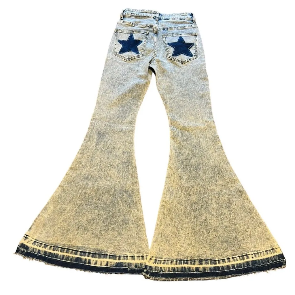 Anthropology‎ Altard State Jeans Womens Size XS Denim Mid Rise Flare Hippie - Image 2