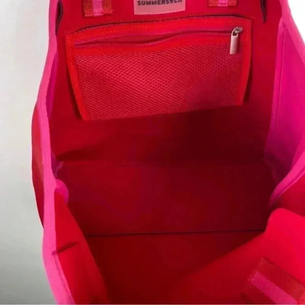 Summersalt Red and Pink The Perfect‎ Beach Tote - Image 5
