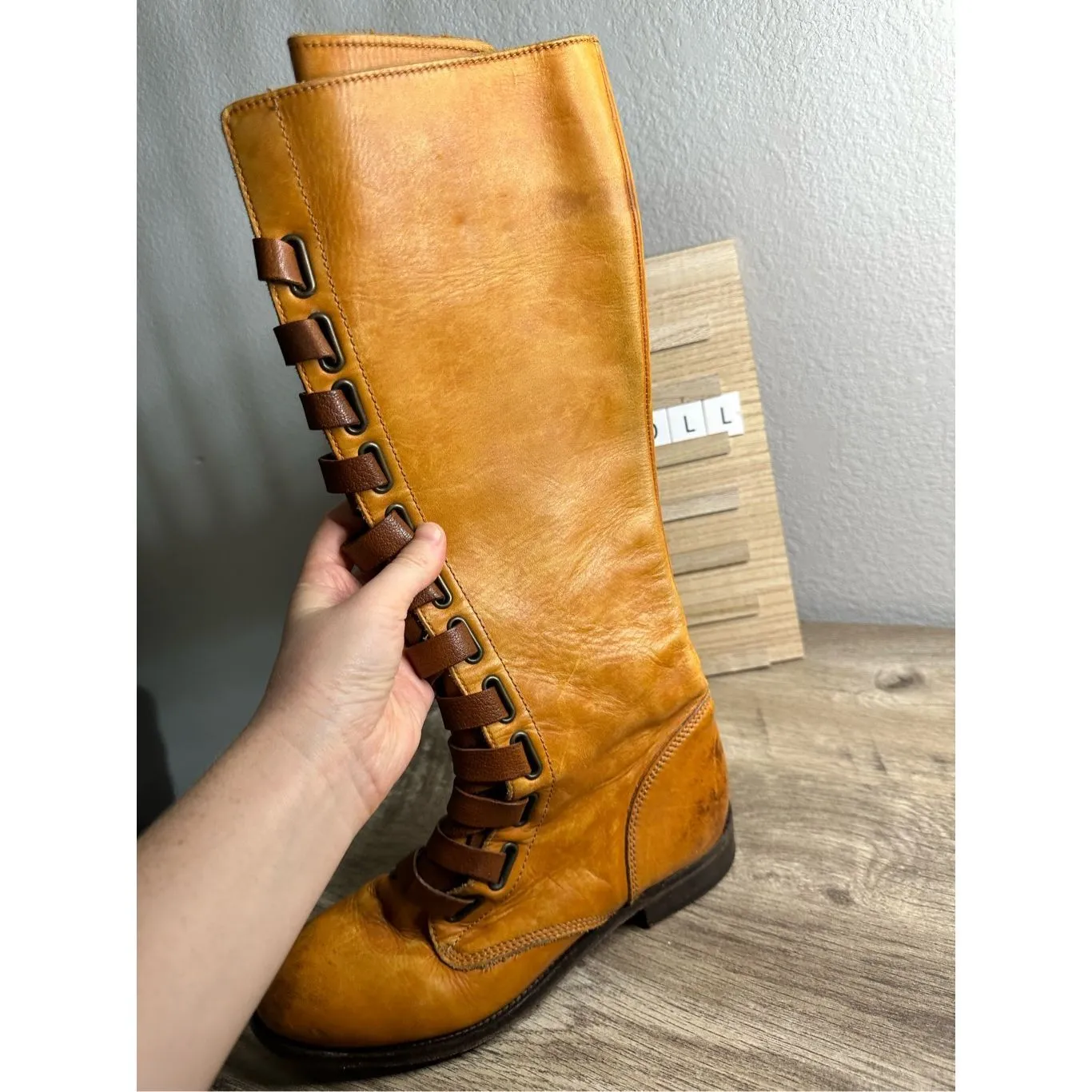 Created Equal Women’s 37 Made in Italy Limited Edition Tall Engineer Boots - Image 6