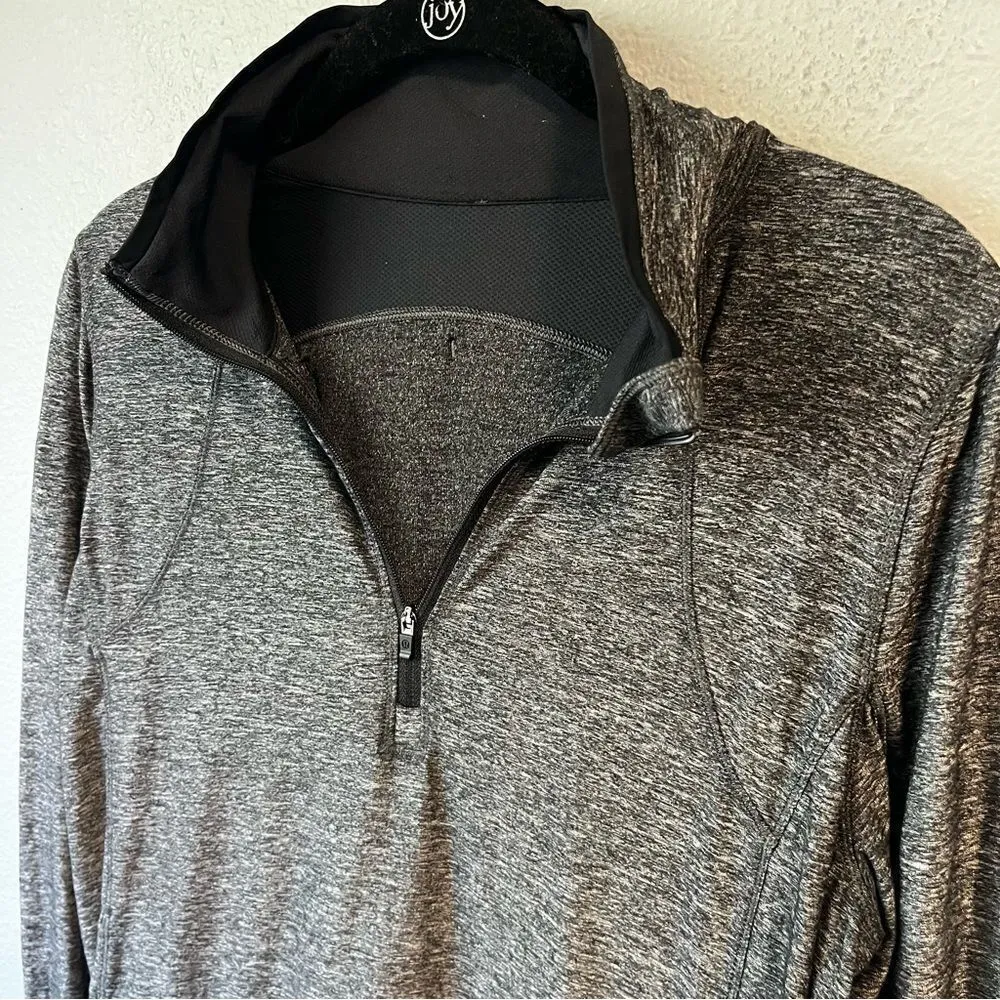 Lululemon Marled Gray Half Zip Pullover - Image 3