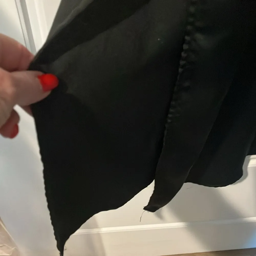 Mossimo satin maxi adjustable straps side splits dress Black Size undefined - Image 6