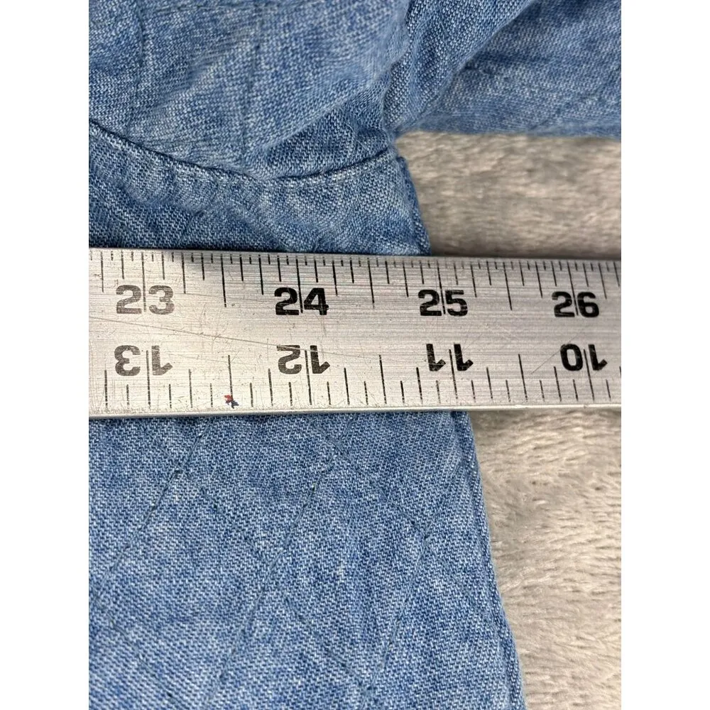 C.J. Banks Quilted Jacket 1X Snowman & Tree Birds Embroidery Winter Chore Barn - Image 11