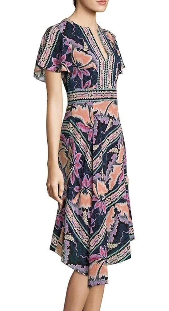 Nanette Lepore Primavera Dress silk floral sz 14 - Image 2