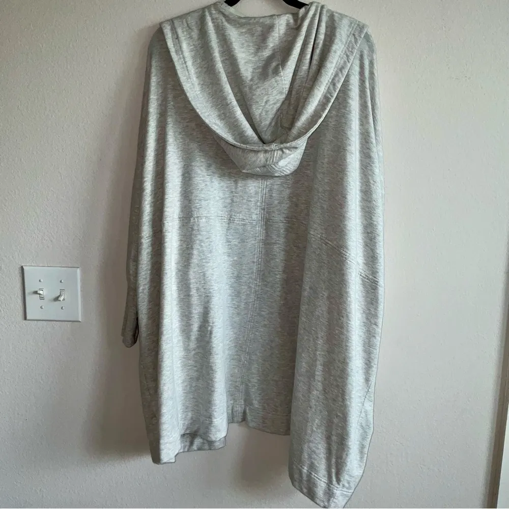 Athleta A-Line Hooded Vista Wrap Grey Jacket - Image 5