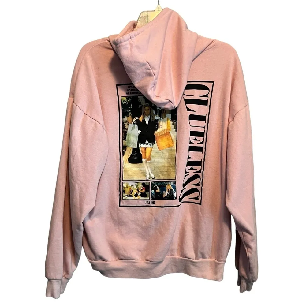 Clueless Pink Sweatshirt Hoodie Size L Size L - Image 3
