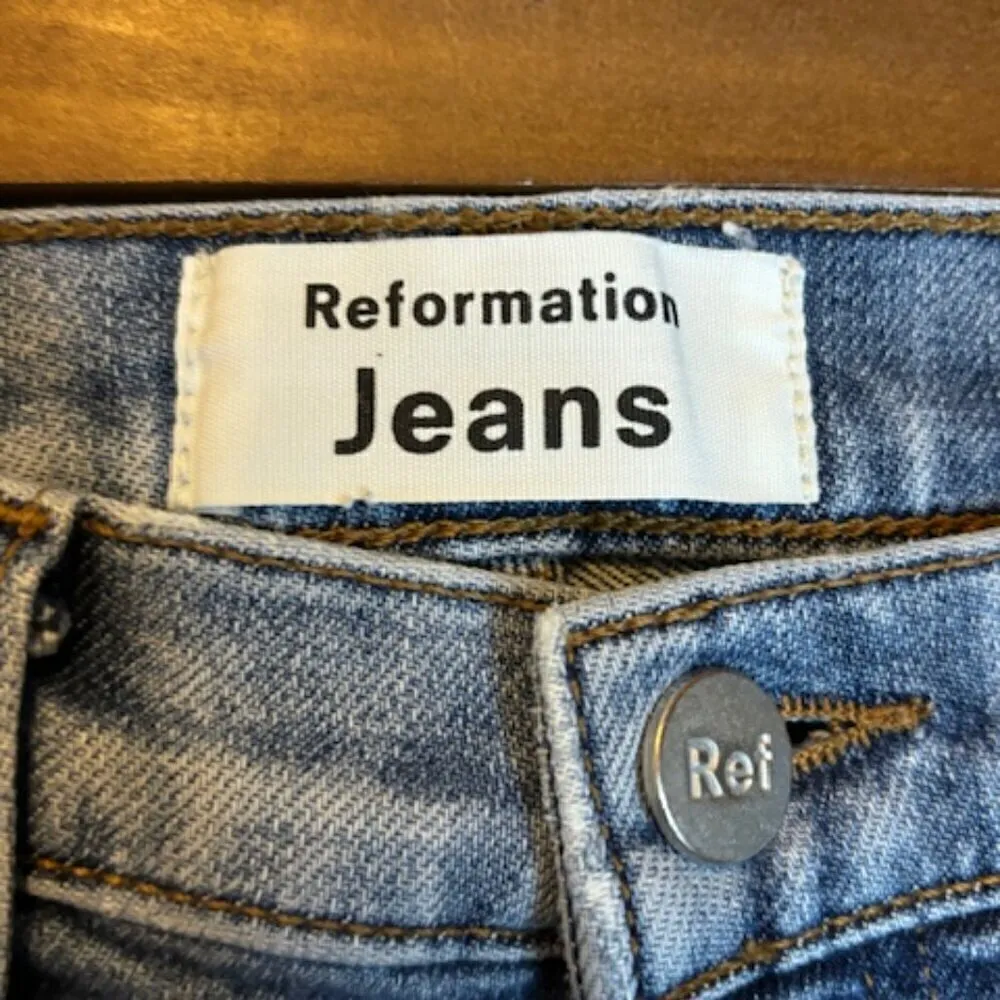 Reformation Jeans Women's Size 25 Suzie Mid‎ Skinny Denim - Image 3