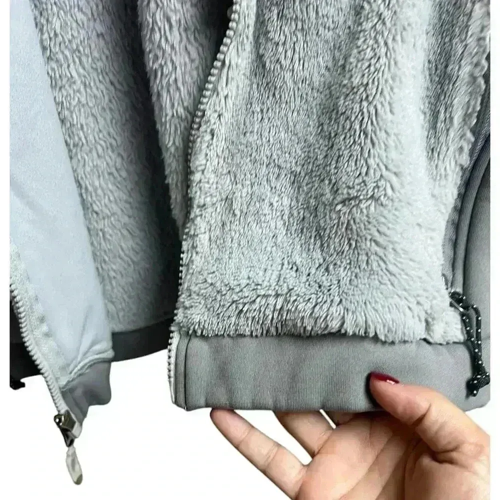 Mountain Hardwear Jacket Women's Medium Gray Outdoors Zip Fleece - Image 8