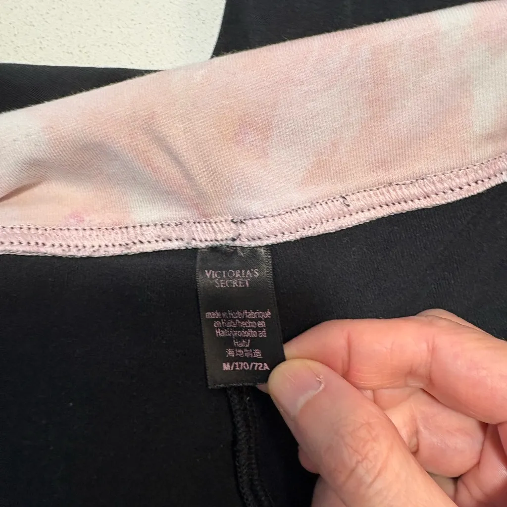 Victoria’s Secret flare foldover black leggings size M - Image 4