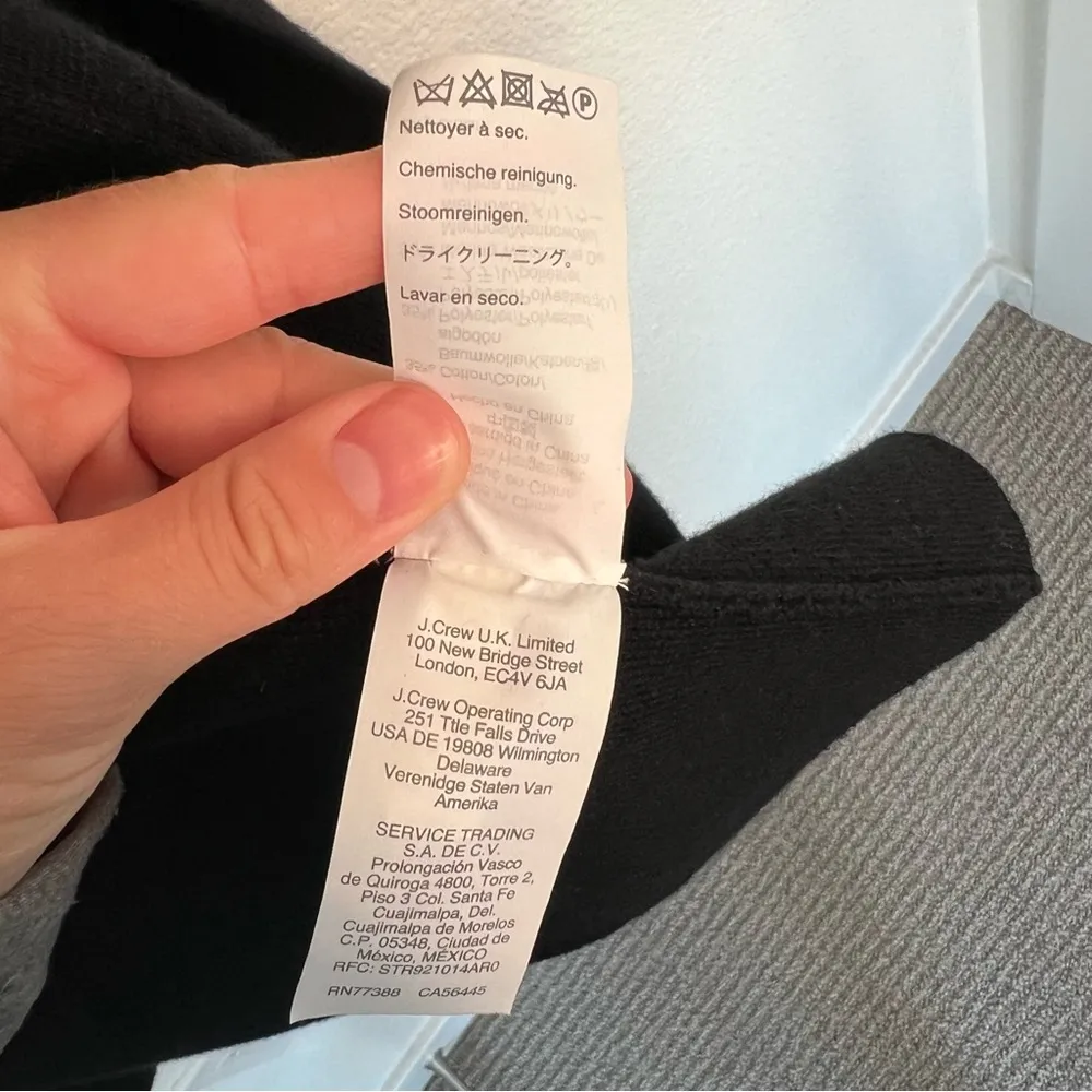 J. Crew 365 Juliette collarless sweater-blazer black medium - Image 13