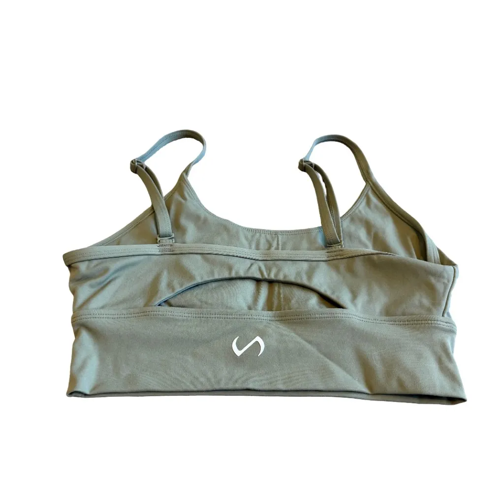 TLF Take Life Further Two Piece Workout Athletic Set Bra Shorts Size Medium Green - Image 9