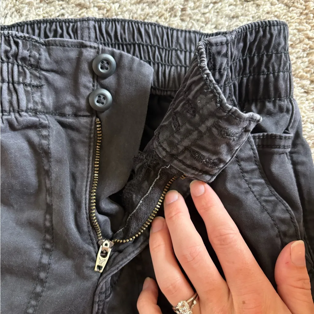 American Eagle Outfitters Charcoal Joggers - Image 2