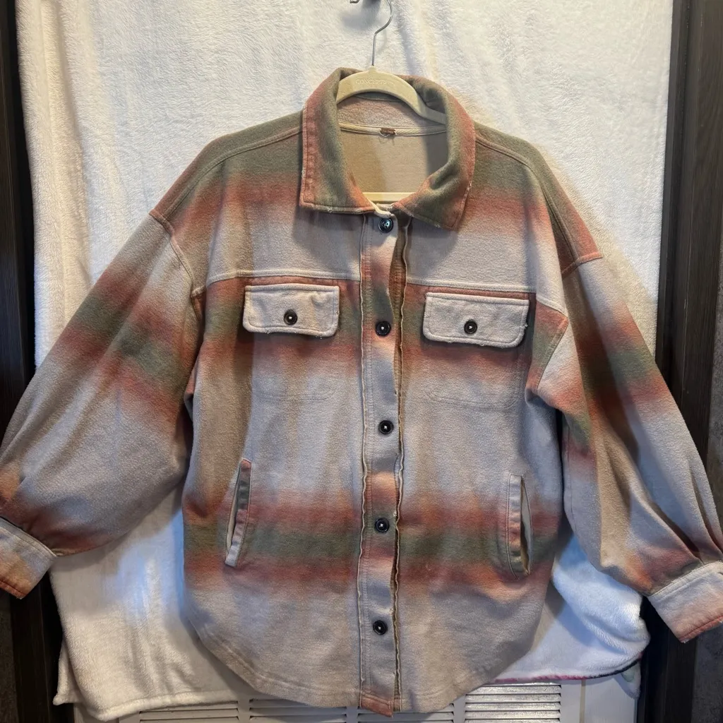 Free People Printed Ruby Jacket in Marzipan Combo Size M - Image 4