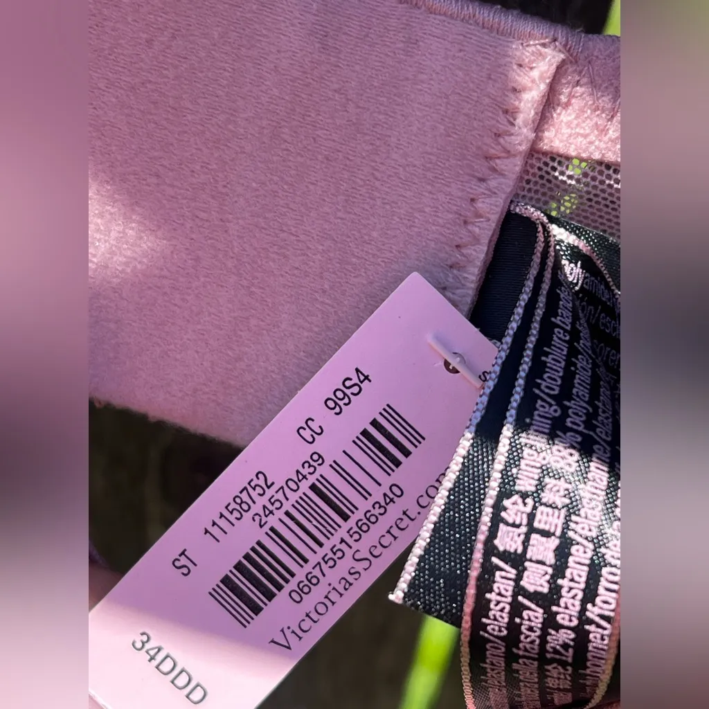 Victoria’s Secret Bra Unlined Demi Pink Balconette NWT - Image 9