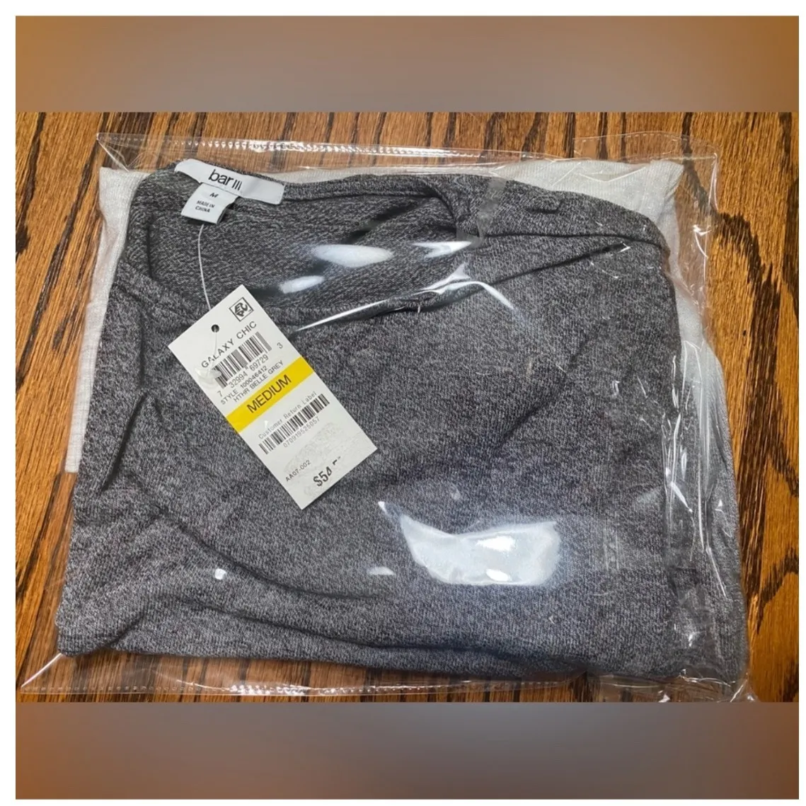 Bar III Sweater Womens Medium Heather Gray Ombre Pullover Crewneck Top NWT - Image 9