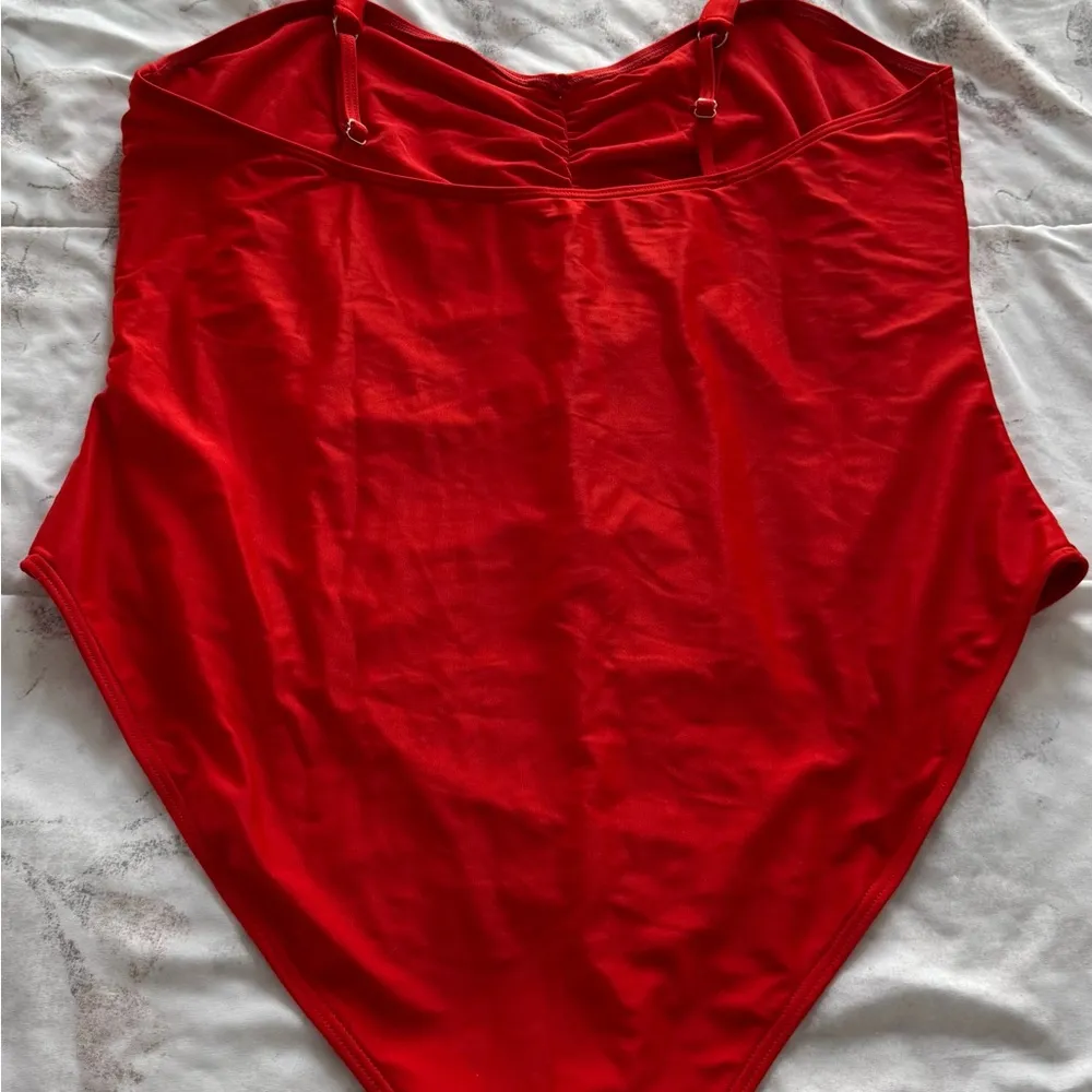 Bettie Page x Playful Promises pin up honey Red ruched One - Image 12